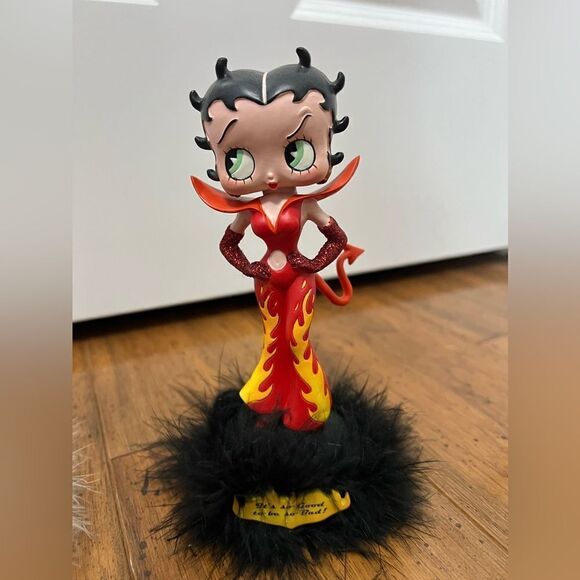 Betty boop angel and devil bobble heads figurine statue - Picture 4 of 11